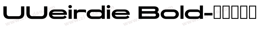 UUeirdie Bold字体转换